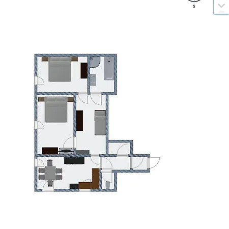 Apartment Lowcosthighcomfort Blue *