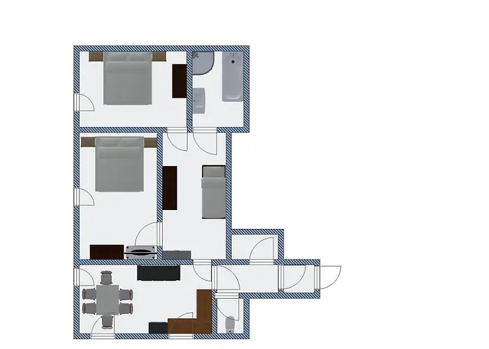 Apartment Lowcosthighcomfort Blue *